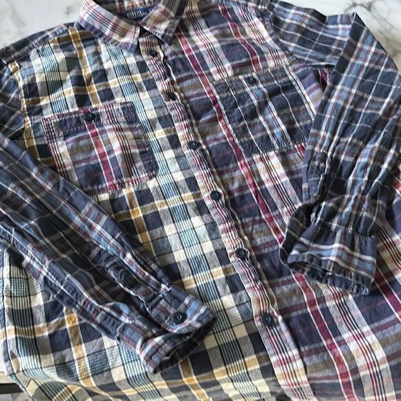 Polo Ralph Lauren Cotton Pqtchwork Flannel Sz. L - Picture 1 of 6